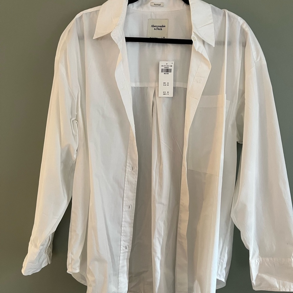 Abercrombie & Fitch Women’s White Button Down Shirt